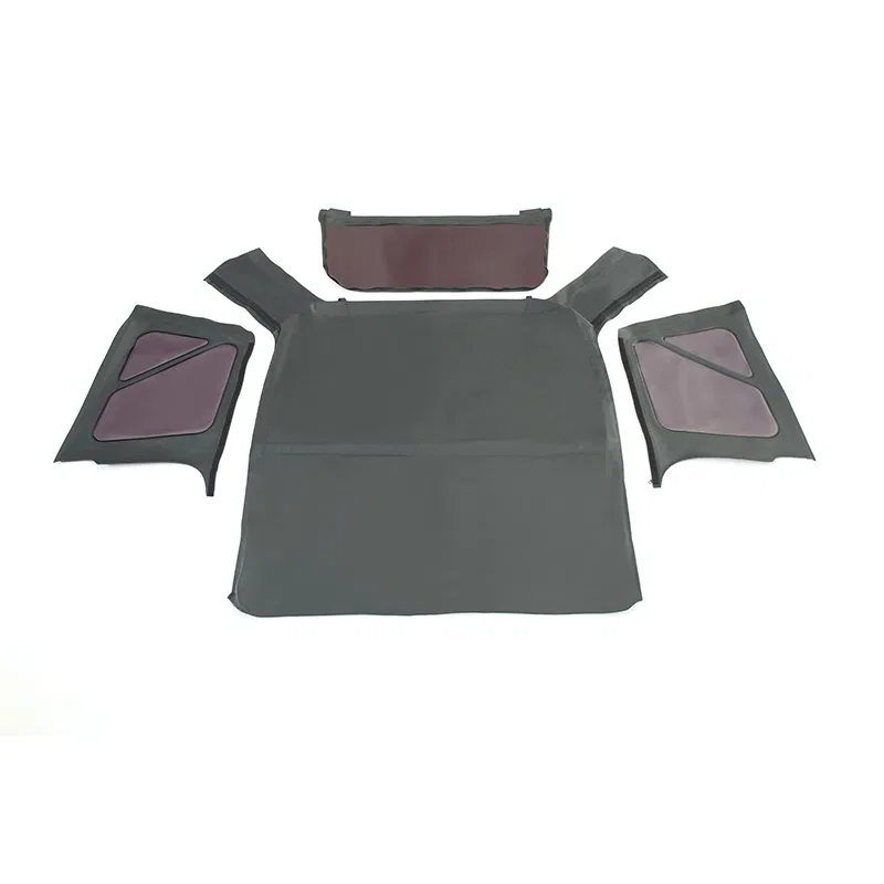 14010235 – OVERLAND VCL Soft Top, Black Diamond Fabric Without Upper Doors Does Not Include Sunroof Use Factory Hardw...